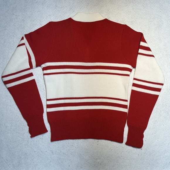 Rare Vintage Arkansas Razorback V Neck Womens Knit Sweater Size Med Made In USA - Picture 3 of 8